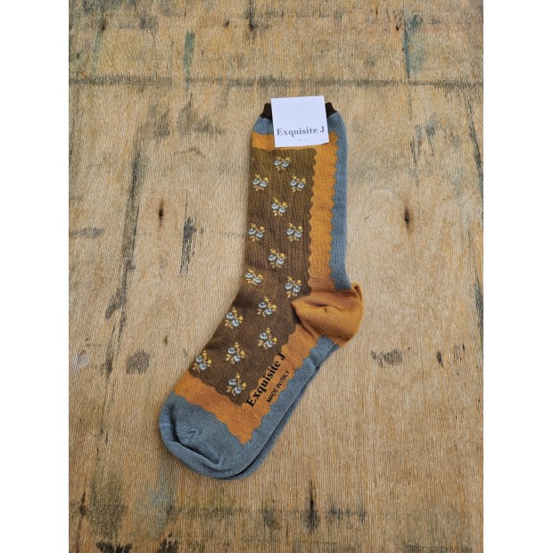 Exquisite J medvilnės kojinės